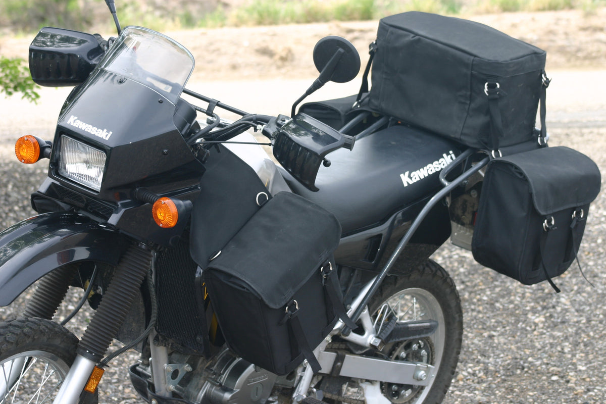 Motorcycle top tank panniers